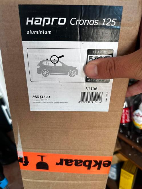 ZGAN HAPRO Cronos 125 aluminium dakdragers, compleet, Auto diversen, Dakdragers, Zo goed als nieuw, Ophalen of Verzenden