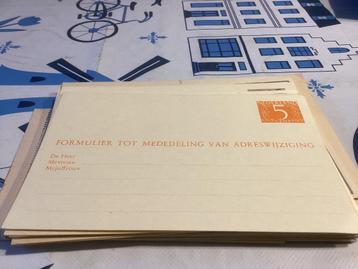 No4122 Briefkaart formulier tot mededeling van adreswijzig beschikbaar voor biedingen