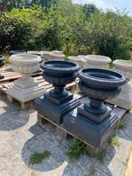 Laatste Kans! Luxe Italiaanse Betonnen Bloempot met Staander, Ophalen, 40 cm of meer, Rond, Nieuw