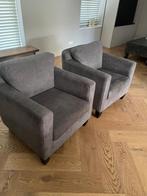 Fauteuils grijs zgan, Huis en Inrichting, Stoelen, Ophalen, Twee, Zo goed als nieuw, Stof