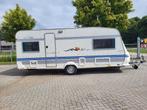 Hobby excellent 535 UL / twee enkele bedden, Caravans en Kamperen, Caravans, Hobby, Particulier, 5 tot 6 meter, Omvormbare zithoek