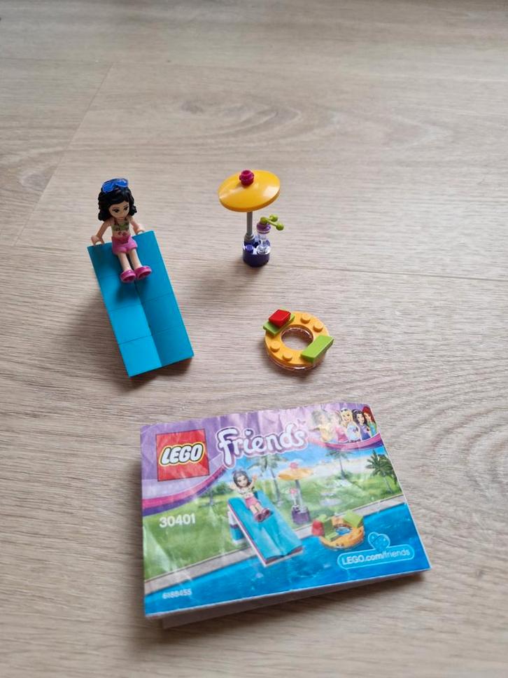 LEGO Friends 30401 Zwembad Mini Set, Kinderen en Baby's, Speelgoed | Duplo en Lego, Gebruikt, Lego, Complete set, Ophalen of Verzenden