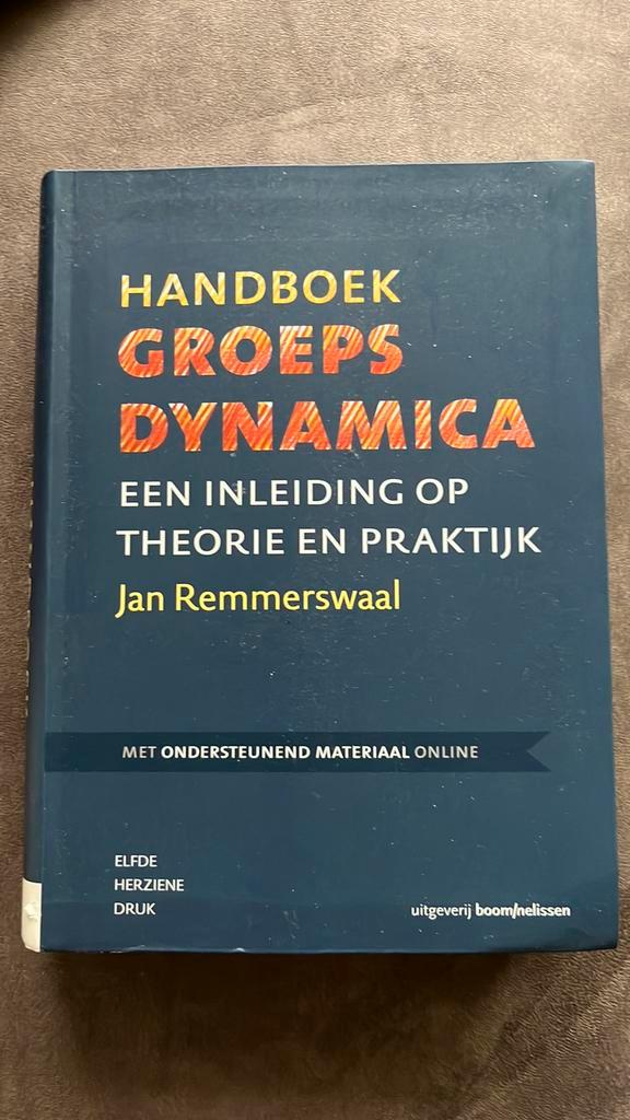 Jan Remmerswaal - Handboek groepsdynamica, Boeken, Wetenschap, Zo goed als nieuw, Sociale wetenschap, Ophalen of Verzenden