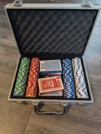 Pokerset in alluminium koffertje, Ophalen of Verzenden, Gebruikt
