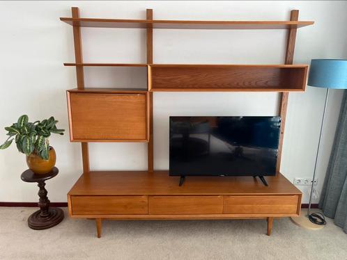 Massief eiken tv-meubel Maisons du Monde – Portobello 180 cm, Huis en Inrichting, Kasten | Wandmeubels, Zo goed als nieuw, Minder dan 100 cm