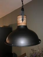 Industriële (landelijk) hanglamp, grafietgrijs/hout, Ophalen, Zo goed als nieuw, Industrieel