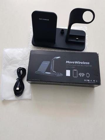 Nieuwe 3 in 1 draadloze oplader wireless Charger in Doos beschikbaar voor biedingen