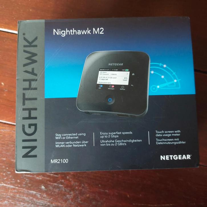 Netgear Nighthawk M2 MR2100 Mobile Router., Computers en Software, Routers en Modems, Gebruikt, Router met modem, Ophalen of Verzenden