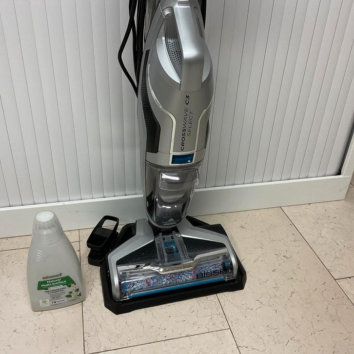 Bissell Crosswave C3 elektrische dweil vloerreiniger zuigen., Huis en Inrichting, Schoonmaakartikelen, Ophalen