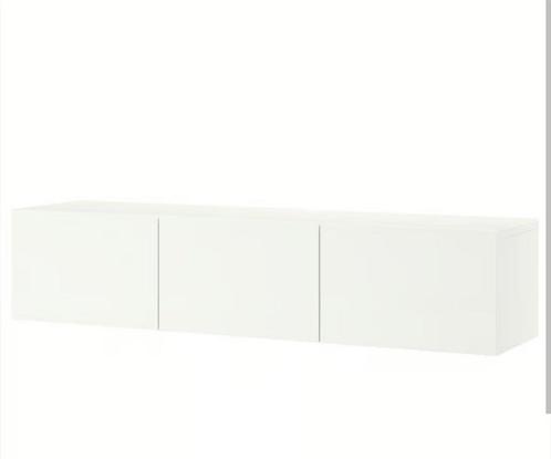 IKEA BESTA 180cm TV Meubel Hoogglans Wit, Huis en Inrichting, Kasten | Wandmeubels, Zo goed als nieuw, Minder dan 100 cm, 150 tot 200 cm