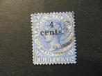 A06197: Straits Settlements QV 4 c CA, Postzegels en Munten, Postzegels | Azië, Ophalen of Verzenden