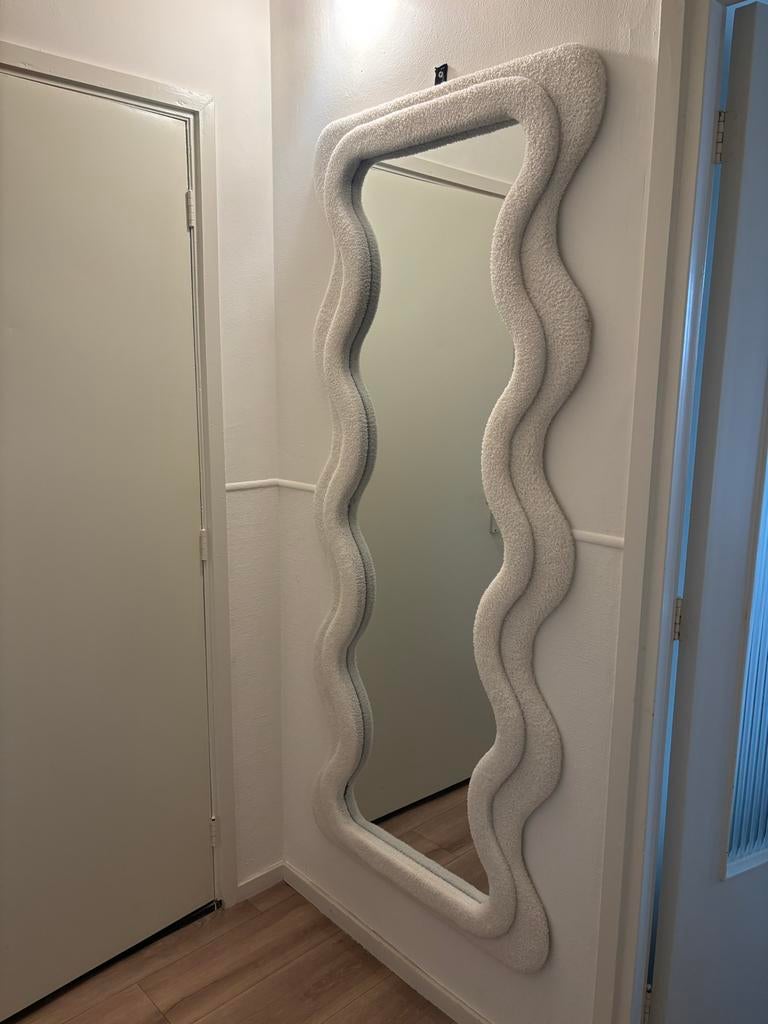 Kwantum Teddy Spiegel - Trendy en Stijlvol!, Huis en Inrichting, Woonaccessoires | Spiegels, 100 tot 150 cm, Ophalen of Verzenden