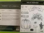 Hello Harvest Bundel Stempel + Stansen Stampin Up NIEUW, Ophalen of Verzenden, Nieuw, Clearstamp