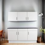 Keukenblok 180 cm – Geen bouwpakket – Direct leverbaar, Huis en Inrichting, Keuken | Complete keukens, Ophalen, Wit, Nieuw, Enkelwandige keuken