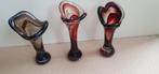 3 murano vaasjes, Antiek en Kunst, Antiek | Glas en Kristal, Ophalen of Verzenden