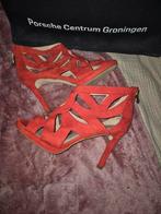 Rode suede schoenen Emilio Luca - maat 39, Nieuw, Ophalen of Verzenden, Schoenen met hoge hakken, Emilio Luca