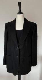 Zwart linnen jasje maat M, Kleding | Dames, Jasjes, Kostuums en Pakken, Zwart, Zo goed als nieuw, Jasje, Ophalen