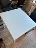 Witte Uitschuifbare Tafel, Ophalen, Kunststof, 100 tot 150 cm, 50 tot 100 cm