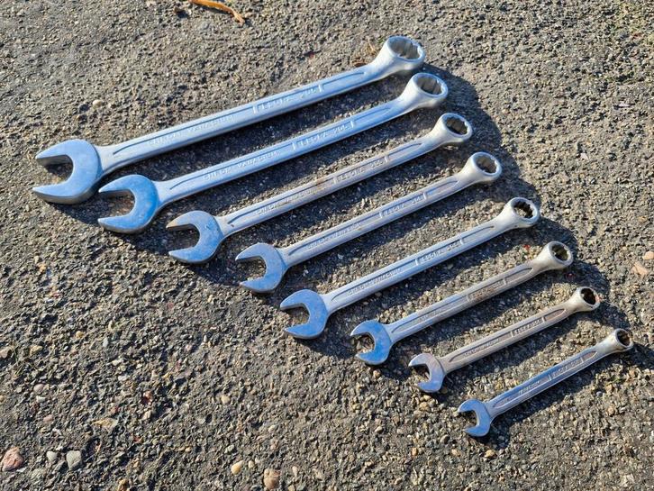 Engels Ringsteeksleutelset Elora 295 - 8 delig Engelse maten, Auto diversen, Autogereedschap, Gebruikt, Ophalen of Verzenden