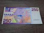 Mooi biljet 250 gulden Vuurtoren, 1985, Ophalen of Verzenden, 250 gulden