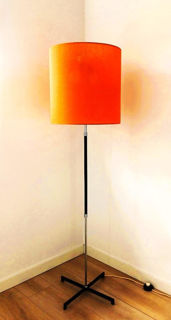 Schemerlamp by Staff Leuchten, Huis en Inrichting, Lampen | Vloerlampen, Gebruikt, 100 tot 150 cm, Metaal, Stof, Ophalen