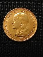 1897 Gouden naslag 10 Gulden Wilhelmina vergulding tientje, Verzenden, Goud, Koningin Wilhelmina, Losse munt