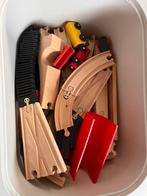 Houten treinbaan, Kinderen en Baby's, Speelgoed | Houten speelgoed, Ophalen, Gebruikt, Overige typen