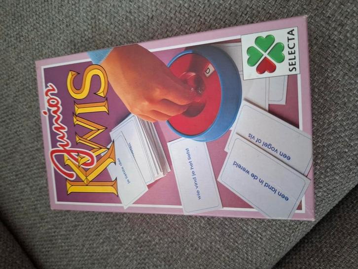 Junior kwis/pim pam pet, Hobby en Vrije tijd, Gezelschapsspellen | Kaartspellen, Zo goed als nieuw, Ophalen of Verzenden