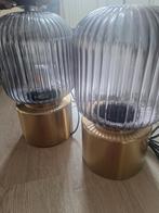 2 Ikea glazen lampen Solklint, Ophalen of Verzenden, Gebruikt, Glas, Minder dan 50 cm