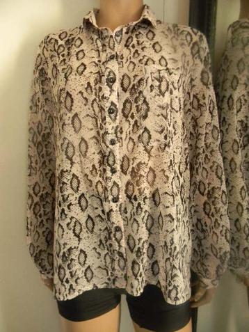 JANE LUSHKA   mooie blouse  MAAT L  ALS NIEUW (TRAVELQUALITY