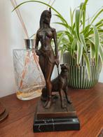 Bronzen beeld van Cleopatra 26 cm hoog, Antiek en Kunst, Antiek | Koper en Brons, Ophalen of Verzenden, Brons