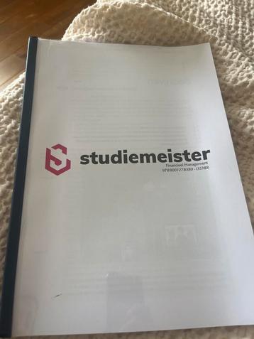 Financieel Management - Studiemeister beschikbaar voor biedingen