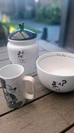 Mickey Mouse voorraadpot, schaal en beker, Verzamelen, Ophalen of Verzenden, Mickey Mouse, Zo goed als nieuw, Servies
