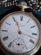 2 zilveren zakhorloges, 1 in originele doosje met ketting, Antiek en Kunst, Antiek | Klokken, Ophalen of Verzenden