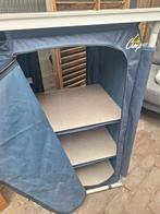 2x blauwe camping kasten LineCamp, Ophalen, Gebruikt, Campingkast
