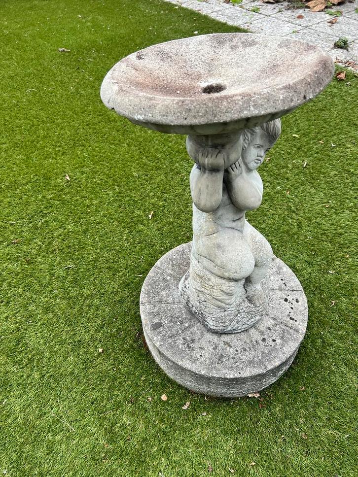 Betonnen Tuinbeeld - Engel, Tuin en Terras, Tuinbeelden, Gebruikt, Engelenbeeld, Beton, Ophalen