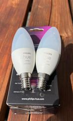 Philips Hue E14 White & Color 2x | Kaarslamp 470 | Als Nieuw, Ophalen of Verzenden, Zo goed als nieuw