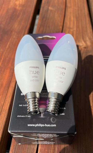 Philips Hue E14 White & Color 2x | Kaarslamp 470 | Als Nieuw beschikbaar voor biedingen