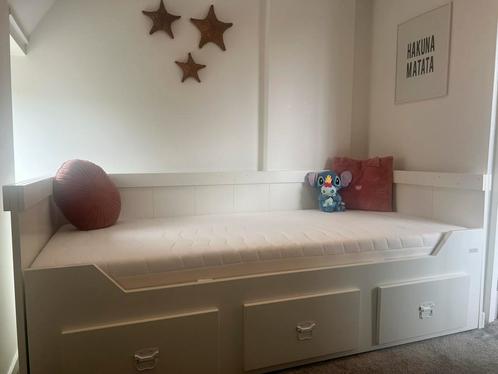 Coming Kids Bedbank 90x200 - Uitschuifbaar + Opbergruimte, Kinderen en Baby's, Kinderkamer | Bedden, Zo goed als nieuw, 180 cm of meer