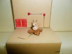 oud houten poppenhuis speelgoed trekkarretje konijn op wiel, Poppenhuis, Ophalen of Verzenden