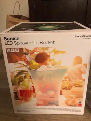 Sonice LED speaker ice bucket, nieuw in doos