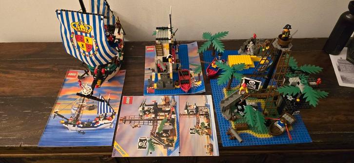 LEGO Piraten sets 6280, 6270, 6263, 6254 - Compleet!, Kinderen en Baby's, Speelgoed | Duplo en Lego, Gebruikt, Lego, Complete set