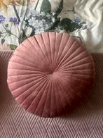 Roze rond velvet kussen, Ophalen of Verzenden, Nieuw, Roze, Rond