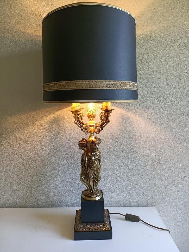 Tafellamp DeKnudt - Loevsky & Loevsky | Hollywood Regency, Huis en Inrichting, Lampen | Tafellampen, Zo goed als nieuw, 75 cm of meer