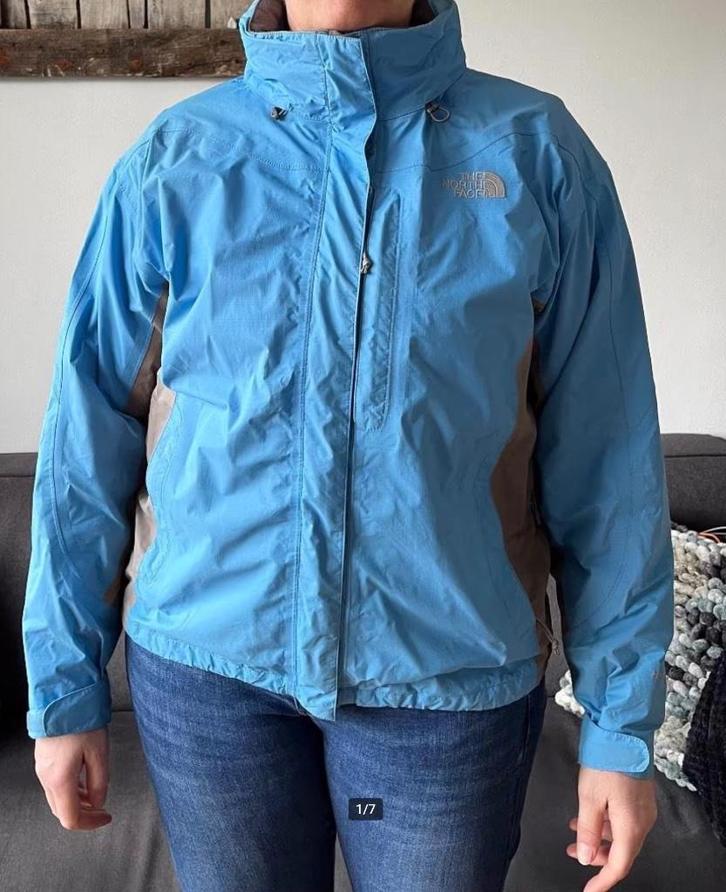The NorthFace hardshell- /regenjas dames blauw maat 40/42, Kleding | Dames, Jassen | Winter, Zo goed als nieuw, Maat 42/44 (L)