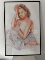 Kleuren tekening van Serge de Vries gesigneerd 1990, Antiek en Kunst, Ophalen