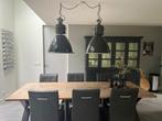 6 industriële eetkamerstoelen antraciet, Ophalen, Zo goed als nieuw, Grijs, Vijf, Zes of meer stoelen