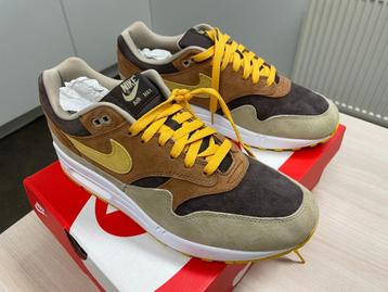 Nike Air Max 1 PRM Duck Pecan Yellow Ochre 44 Ugly Duckling beschikbaar voor biedingen