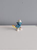 Smurfen. Smurf met Hengel, gele vislijn en zwart vishaakje, Verzenden, Zo goed als nieuw, Verschillende Smurfen, Poppetje, Figuurtje of Knuffel