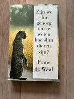 Zijn we slim genoeg om te weten hoe slim dieren zijn, Frans de Waal, Ophalen of Verzenden, Zo goed als nieuw